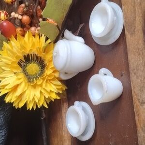 Elegant Mini White Porcelain Tea Set